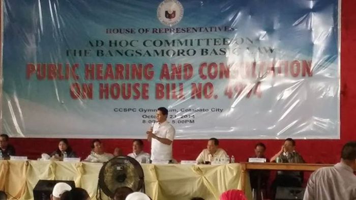 Rep Raymond Menoza with BBL Ad Hoc Com hearing in Cotabato City - Oct 23
